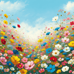 Wildflower Meadow in Bloom - DIY Painting By Numbers Kit