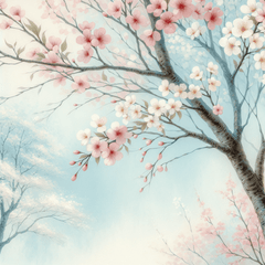 Cherry Blossom Harmony - DIY Painting By Numbers Kit