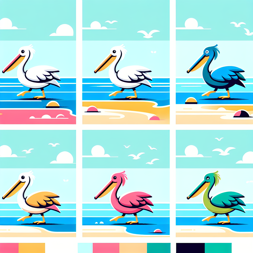 Peaceful Pelican Promenade - DIY Painting By Numbers Kit