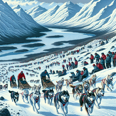 Yukon Quest - Alaska & Canada - DIY Painting By Numbers Kit
