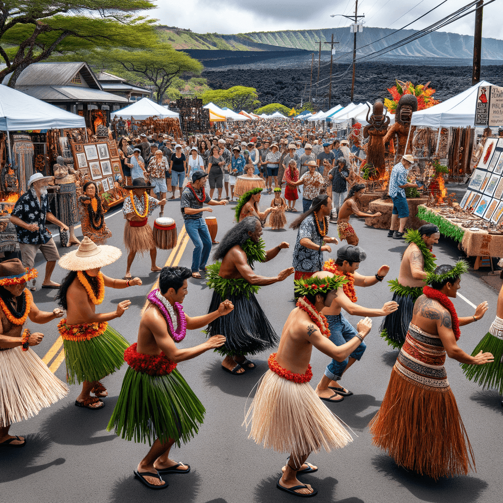 Pahoa Lava Fest - Hawaii - DIY Painting By Numbers Kit