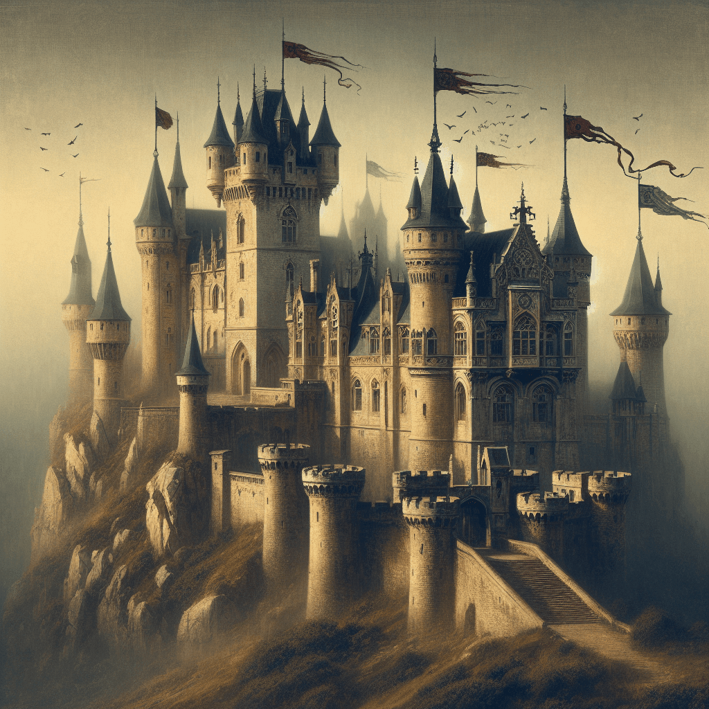Medieval Castle Glory - DIY Painting By Numbers Kit