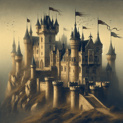 Medieval Castle Glory - DIY Painting By Numbers Kit