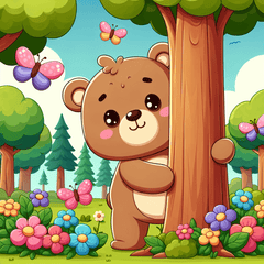 Giggles the Baby Bear - DIY Painting By Numbers Kit
