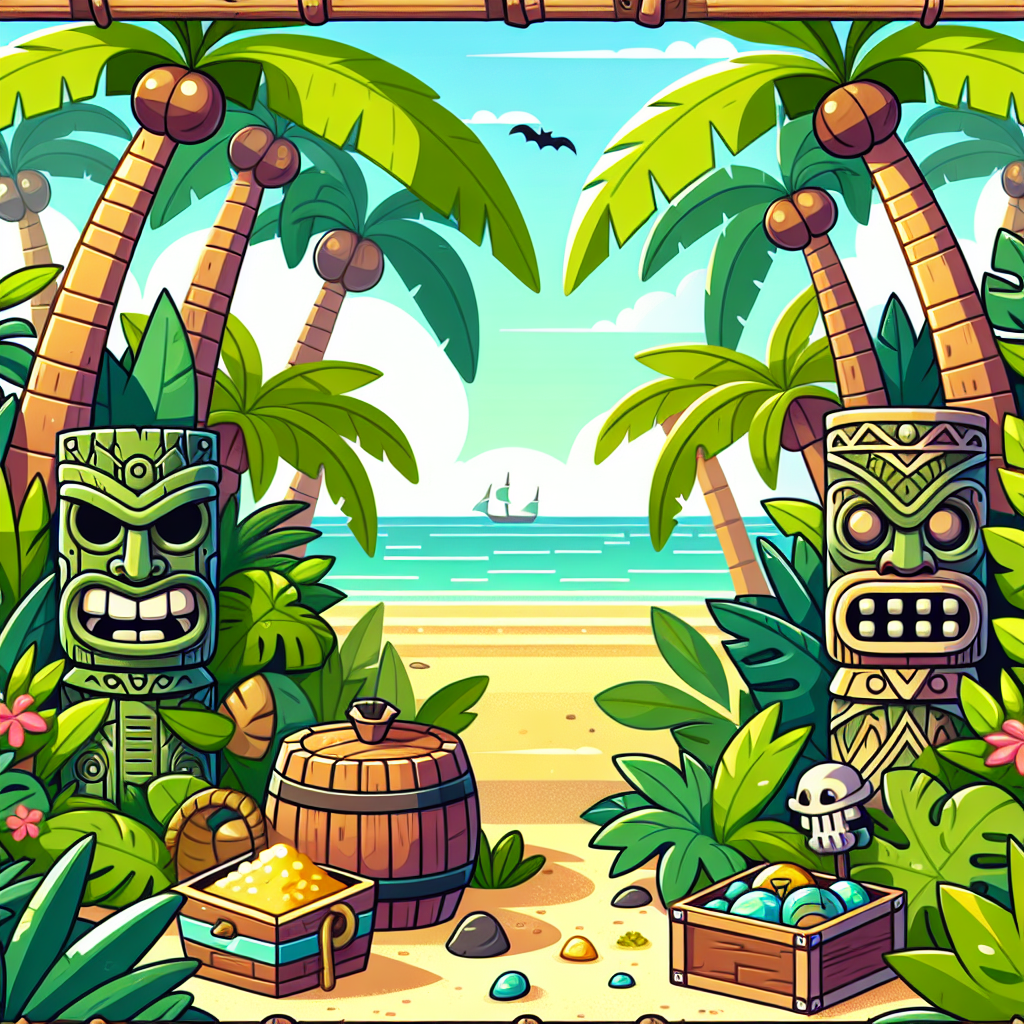 Tropical Tiki Adventure - DIY Painting By Numbers Kit