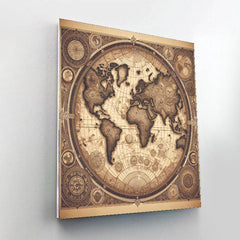 World Explorer's Map - DIY Painting By Numbers Kit