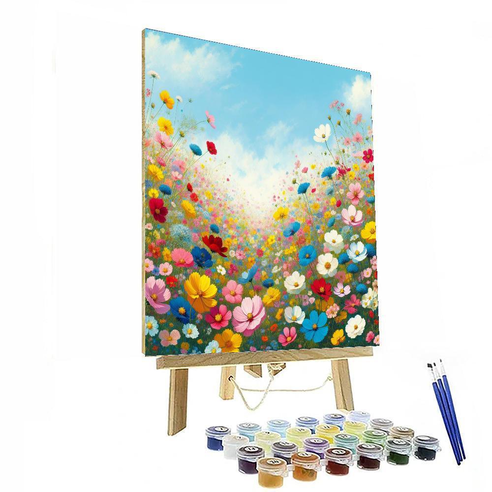 Wildflower Meadow in Bloom - DIY Painting By Numbers Kit