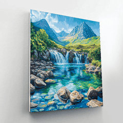 Isle of Skye Fairy Pools - Scotland - DIY Painting By Numbers Kit