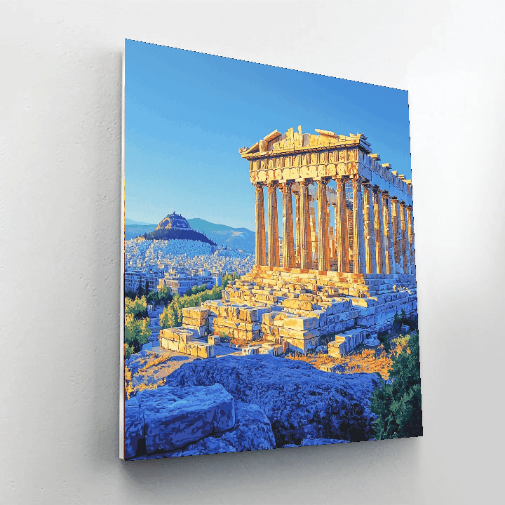Acropolis of Athens - Greece - DIY Painting By Numbers Kit
