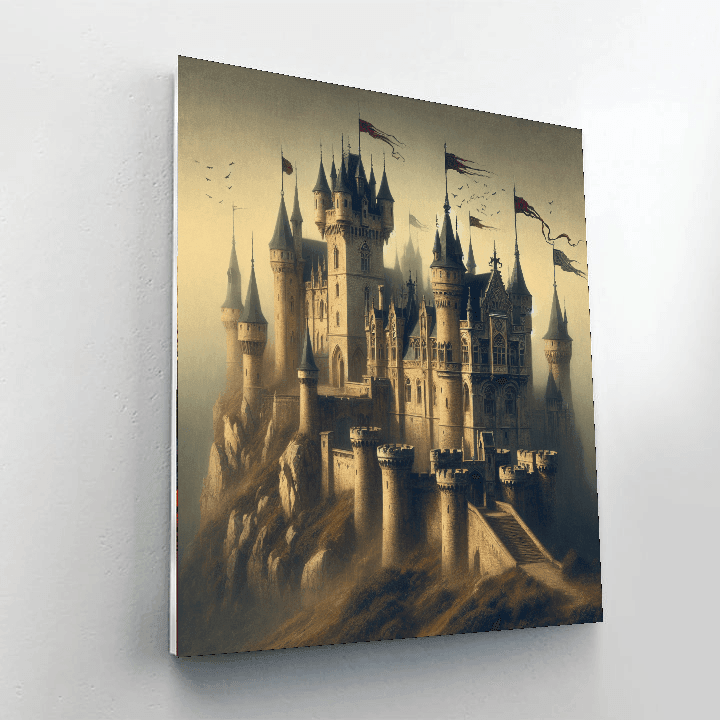 Medieval Castle Glory - DIY Painting By Numbers Kit