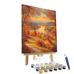 Kinkade Inspired Rustic Autumn - DIY Painting By Numbers Kit