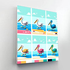 Peaceful Pelican Promenade - DIY Painting By Numbers Kit