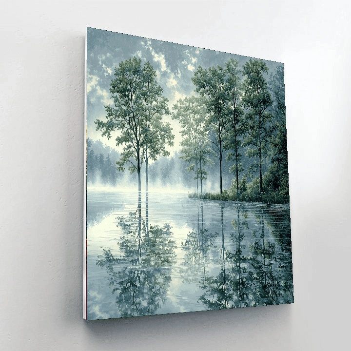 Kinkade Inspired Mystic Reflections - DIY Painting By Numbers Kit