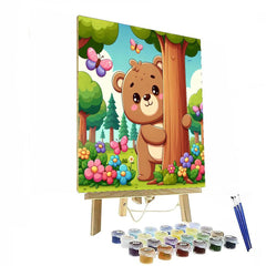 Giggles the Baby Bear - DIY Painting By Numbers Kit