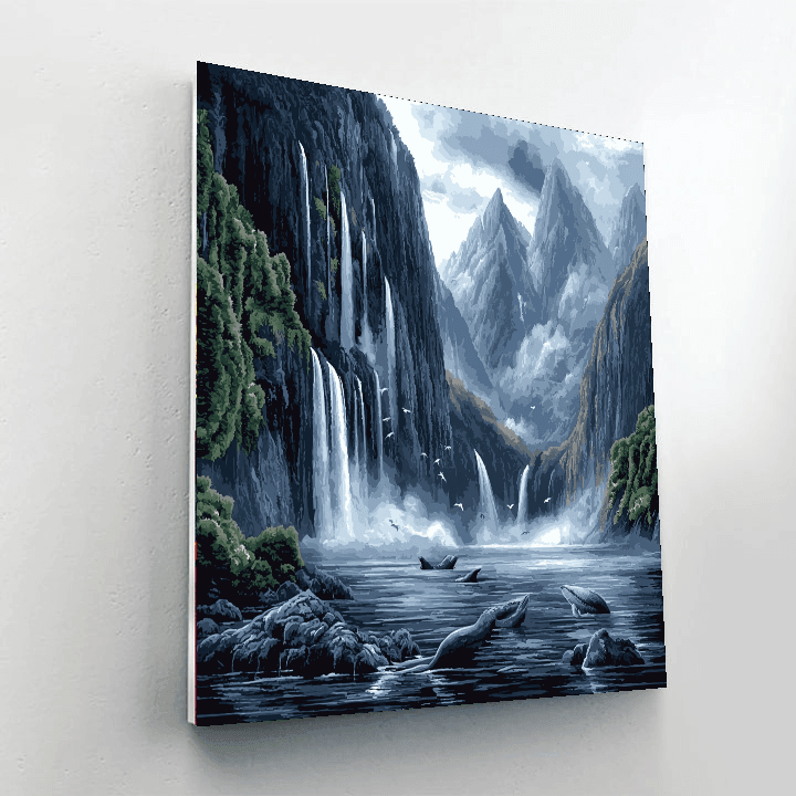 Milford Sound - New Zealand - DIY Painting By Numbers Kit