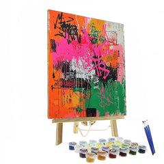 Jean-Michel Basquiat Inspired Graffiti Soul Canvas - DIY Painting By Numbers Kit