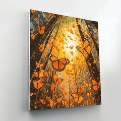 Monarch Butterfly Biosphere Reserve - Mexico - DIY Painting By Numbers Kit