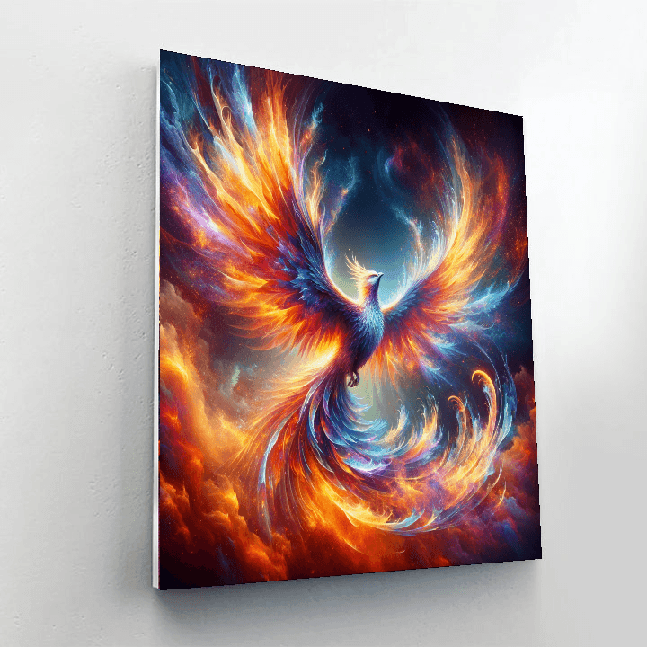 Celestial Phoenix Rising - DIY Painting By Numbers Kit