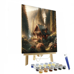 Cozy Retreat: Cabin - DIY Painting By Numbers Kit