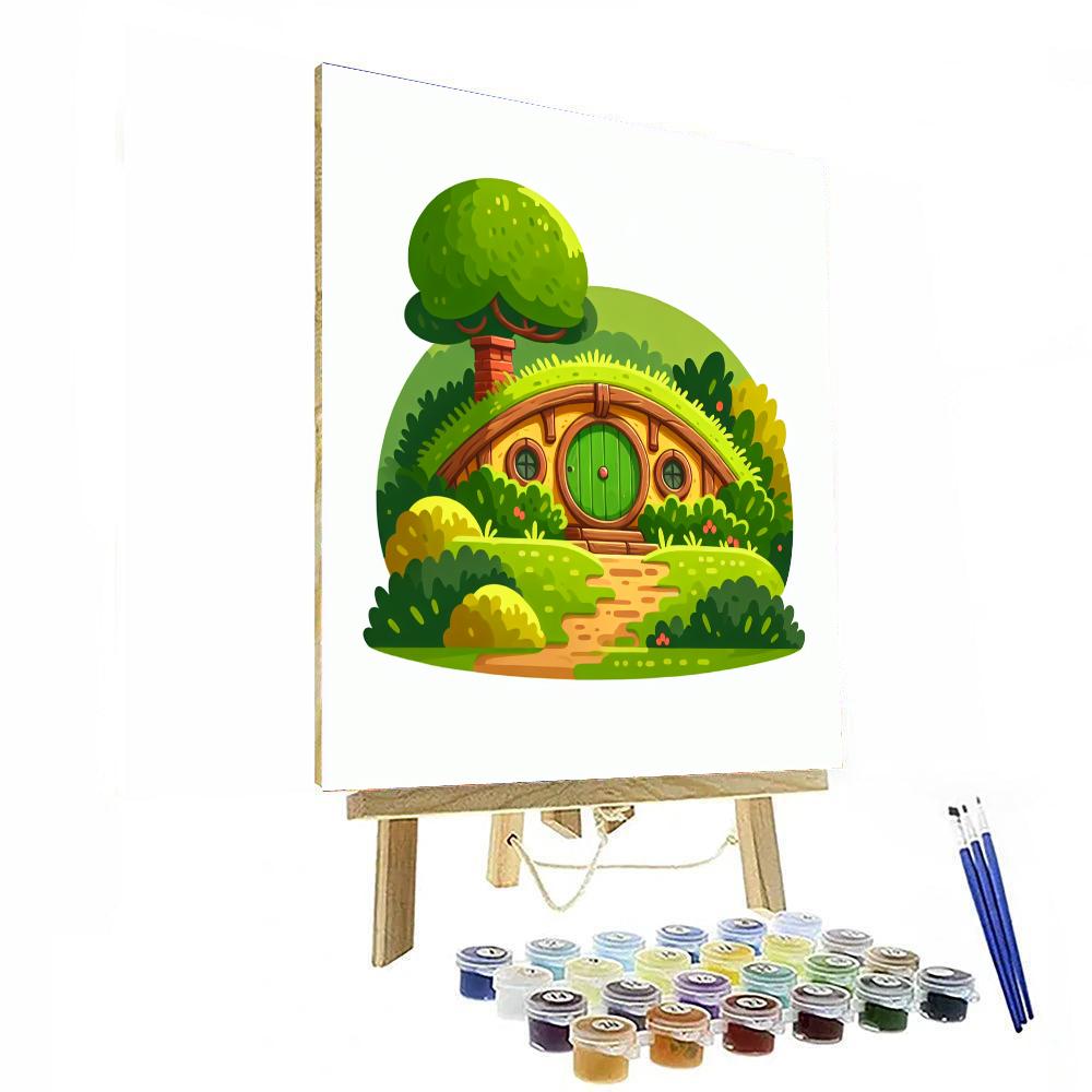 Cozy Hobbit Retreat - DIY Painting By Numbers Kit
