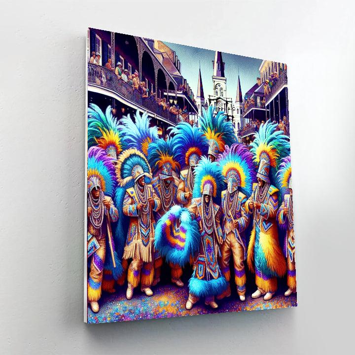 Mardi Gras Indians Super Sunday - USA - DIY Painting By Numbers Kit