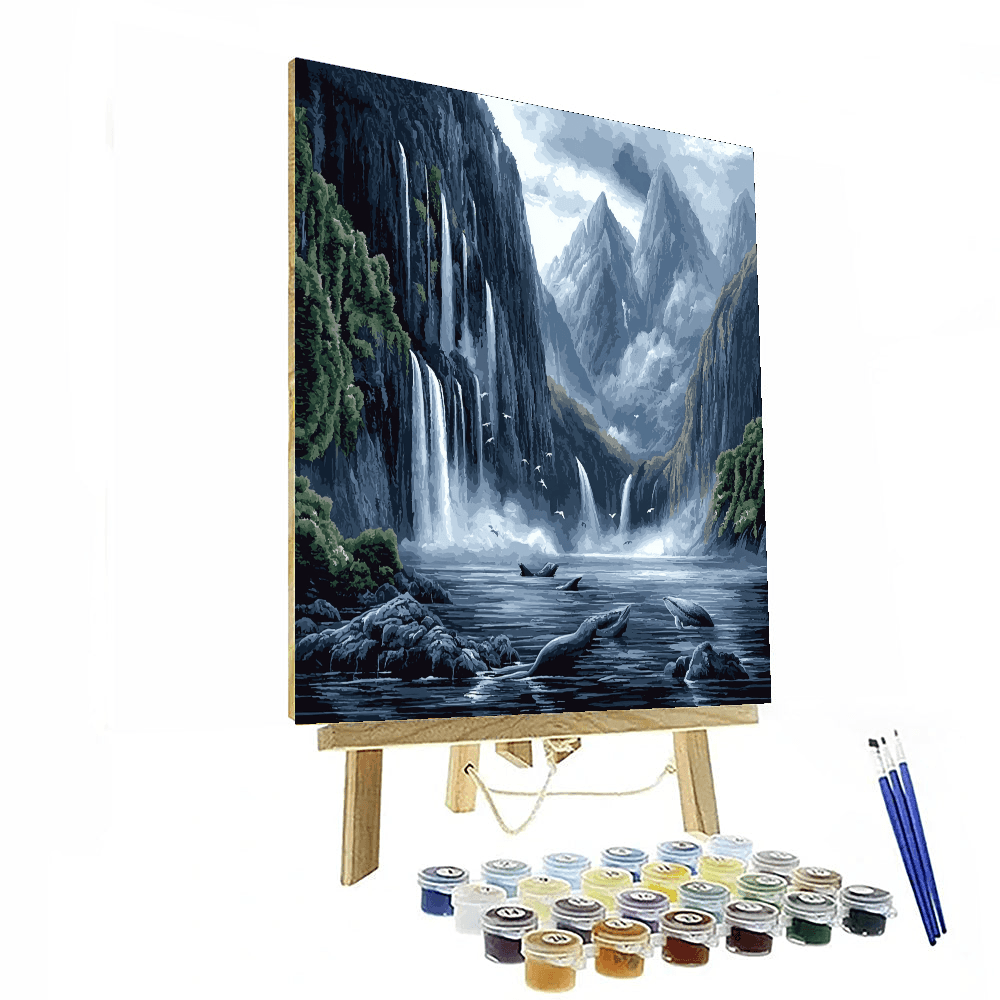 Milford Sound - New Zealand - DIY Painting By Numbers Kit