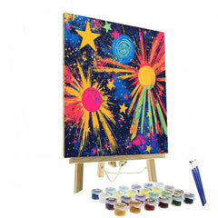 Andy Warhol Inspired Galactic Vision - DIY Painting By Numbers Kit