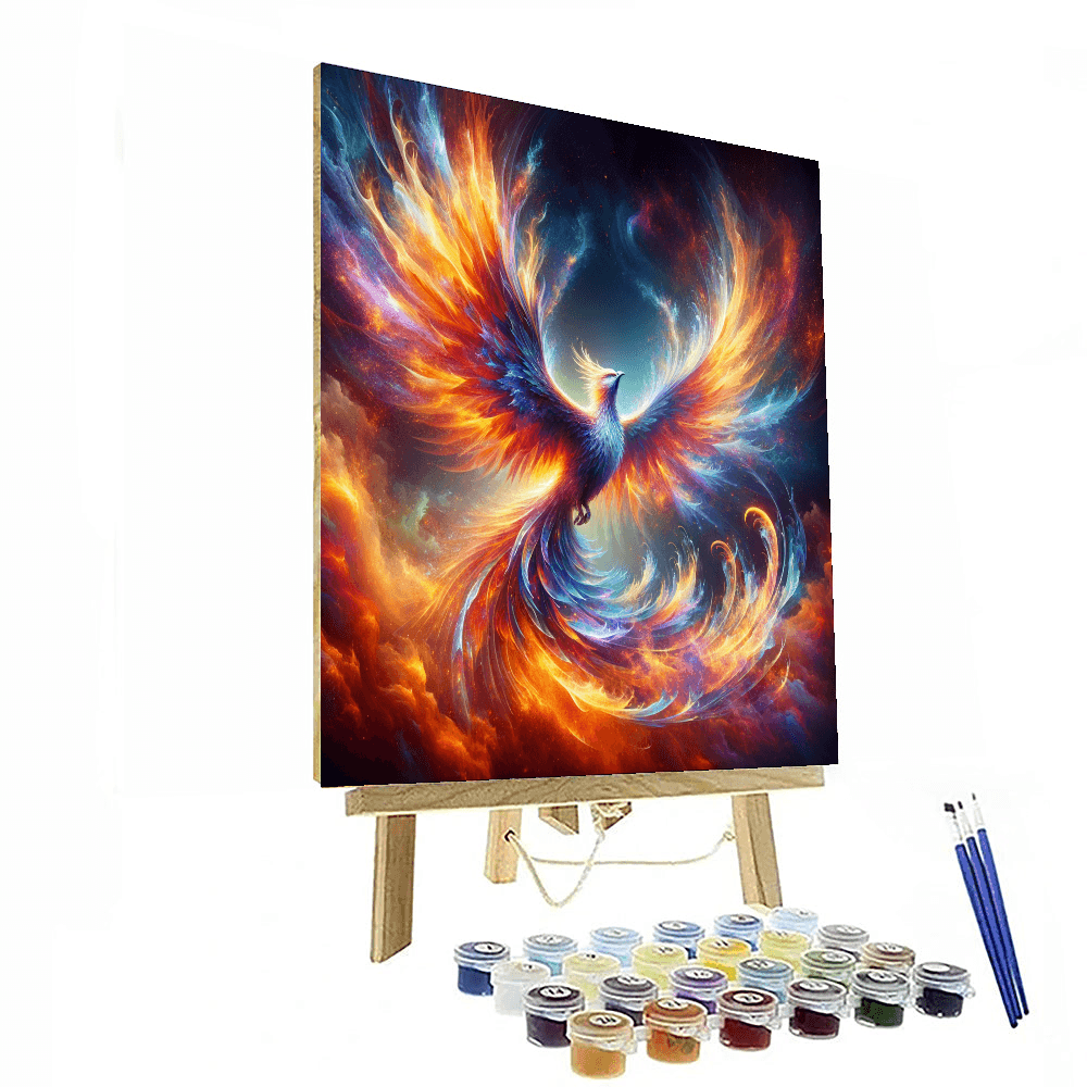 Celestial Phoenix Rising - DIY Painting By Numbers Kit