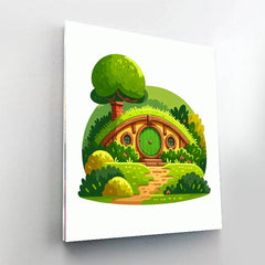 Cozy Hobbit Retreat - DIY Painting By Numbers Kit