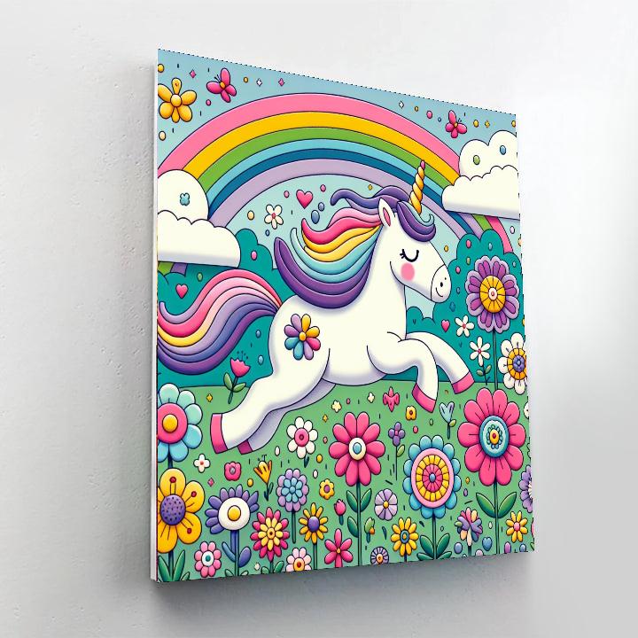 Unicorn's Enchanted Meadow - DIY Painting By Numbers Kit