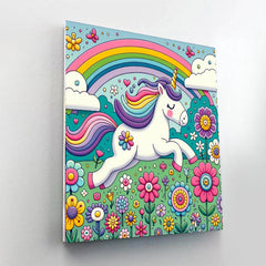 Unicorn's Enchanted Meadow - DIY Painting By Numbers Kit