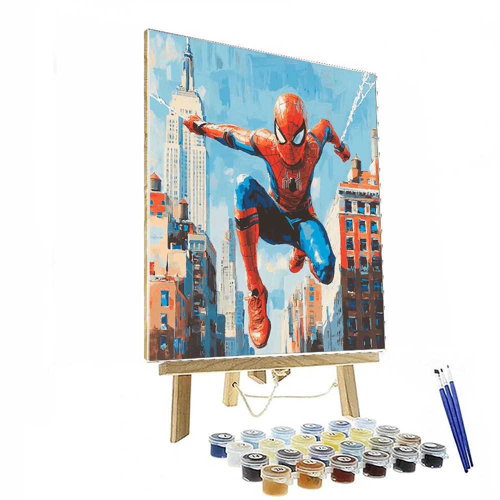 Tom Holland: The Friendly Neighborhood Spider-Man - DIY Painting By Numbers Kit