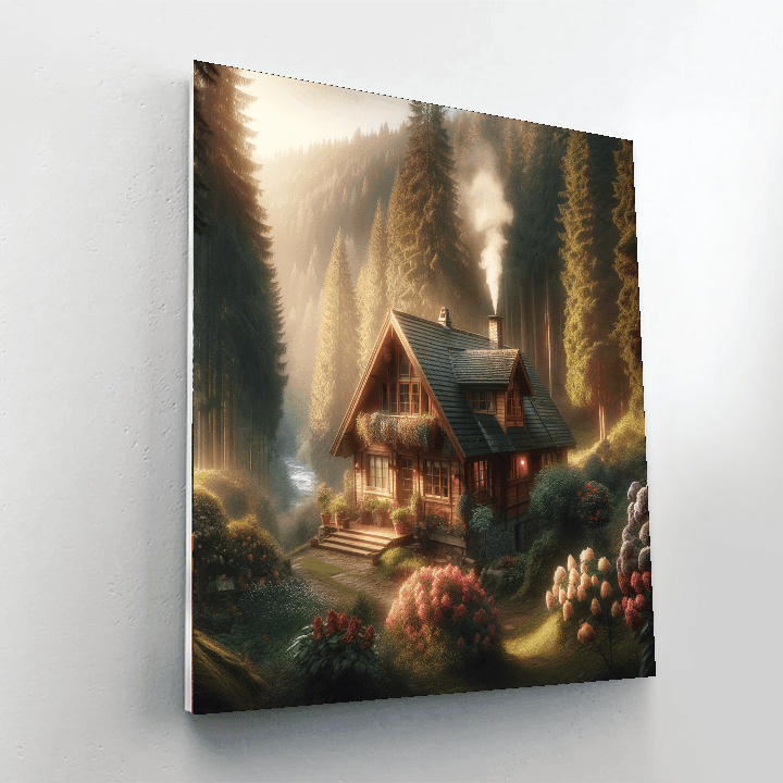 Cozy Retreat: Cabin - DIY Painting By Numbers Kit