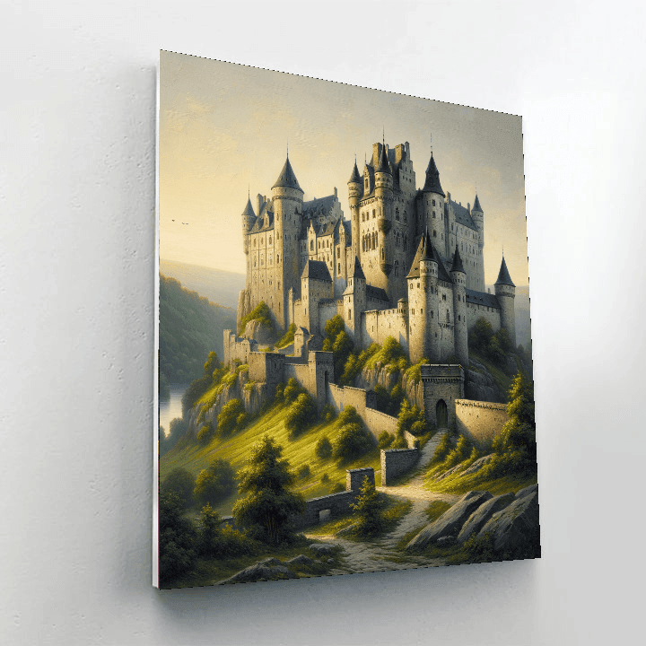 Historic Medieval Castle - DIY Painting By Numbers Kit