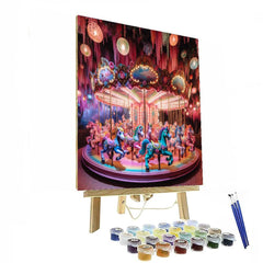 Enchanted Carousel Ride - DIY Painting By Numbers Kit