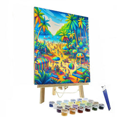 Lilo & Stitch's Tropical Paradise - DIY Painting By Numbers Kit