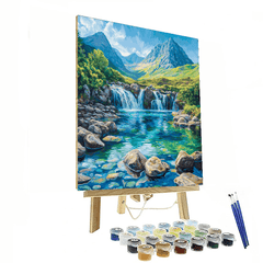 Isle of Skye Fairy Pools - Scotland - DIY Painting By Numbers Kit