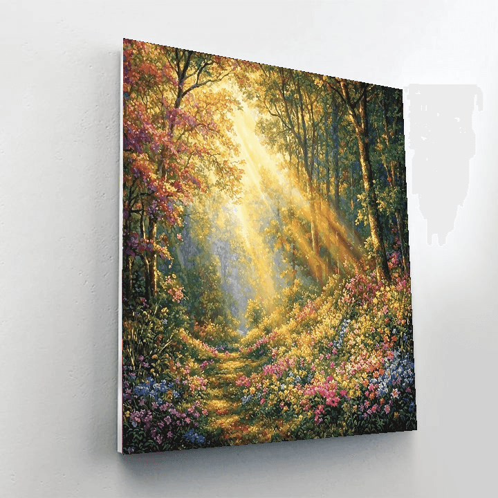 Kinkade Inspired Timeless Enchanted Forest - DIY Painting By Numbers Kit
