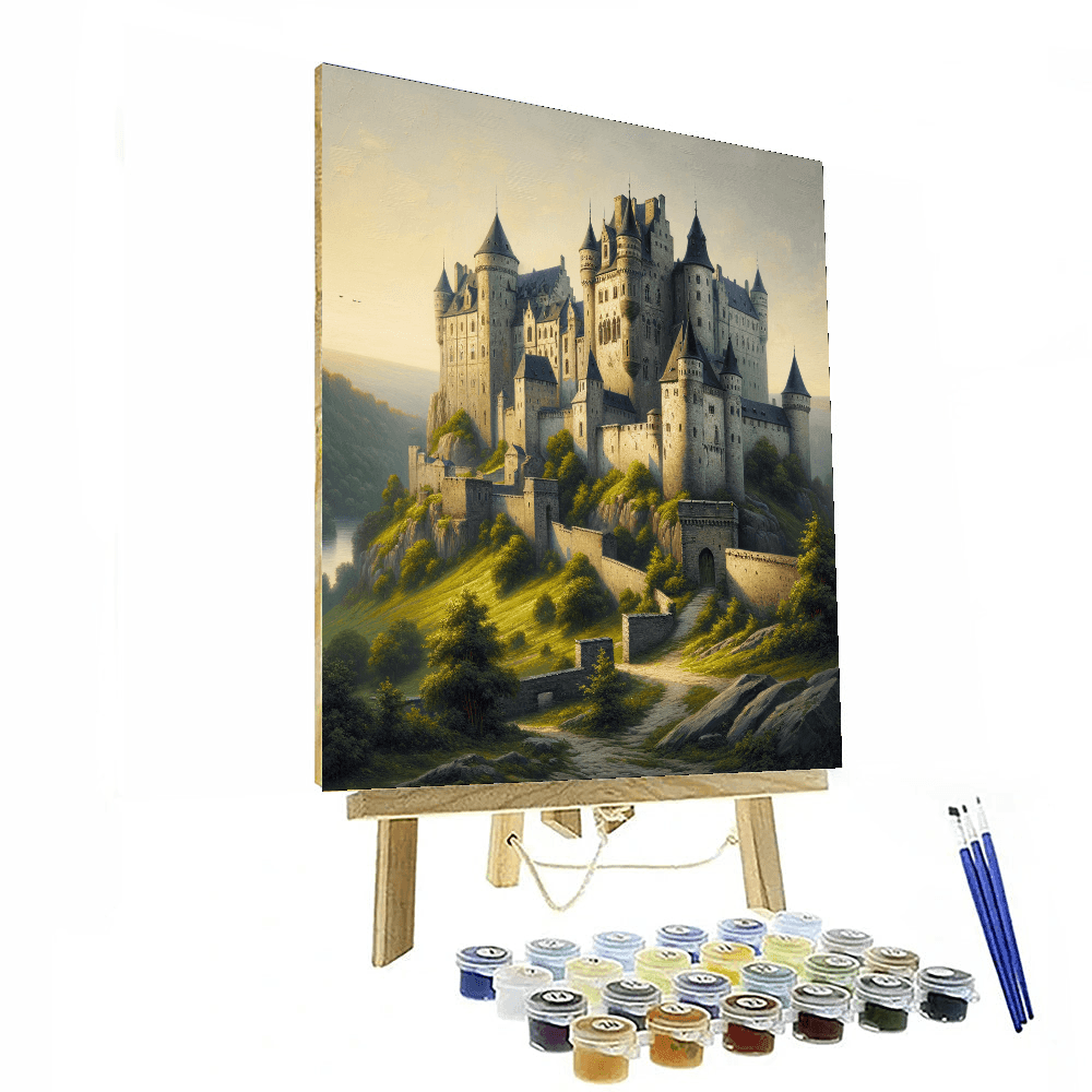 Historic Medieval Castle - DIY Painting By Numbers Kit