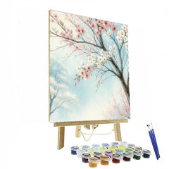 Cherry Blossom Harmony - DIY Painting By Numbers Kit