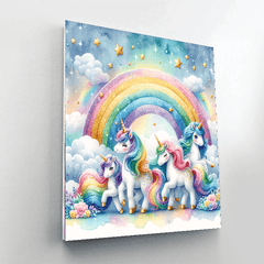 Sparkly Unicorn Dreams - DIY Painting By Numbers Kit