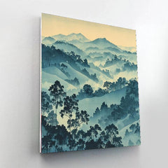 Utagawa Hiroshige Inspired Mystic Fog - DIY Painting By Numbers Kit