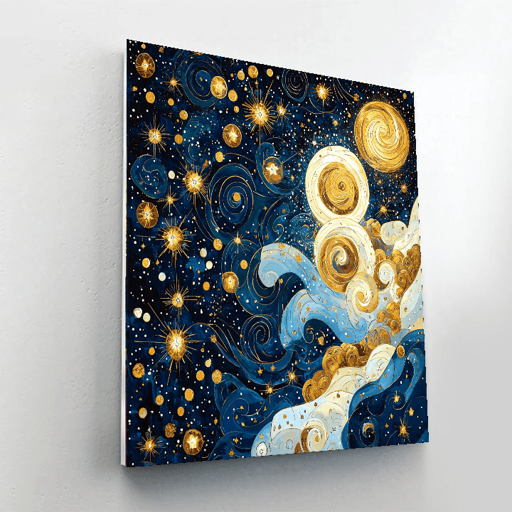 Gustav Klimt Inspired Celestial Beauty - DIY Painting By Numbers Kit