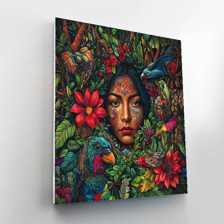 Frida Kahlo Inspired Mythical Forest - DIY Painting By Numbers Kit