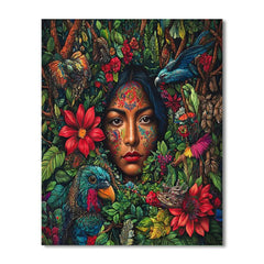 Frida Kahlo Inspired Mythical Forest - DIY Painting By Numbers Kit