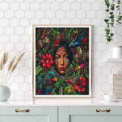 Frida Kahlo Inspired Mythical Forest - DIY Painting By Numbers Kit