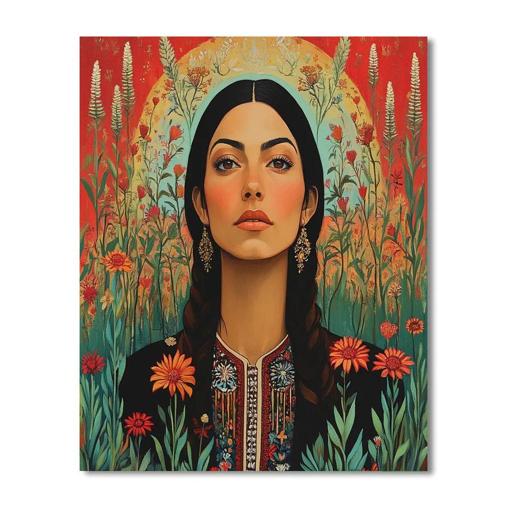 Frida Kahlo Inspired Desert Memory - DIY Painting By Numbers Kit