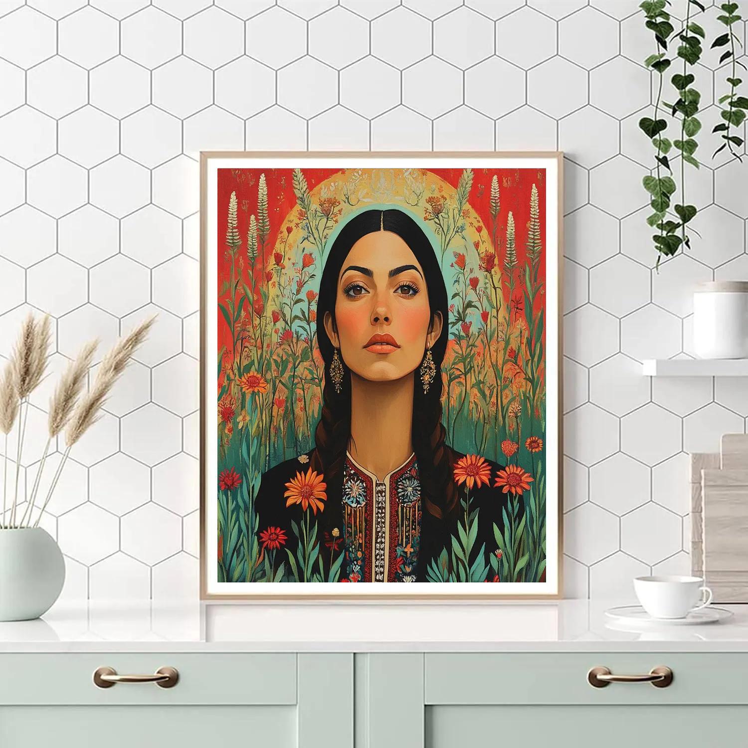 Frida Kahlo Inspired Desert Memory - DIY Painting By Numbers Kit