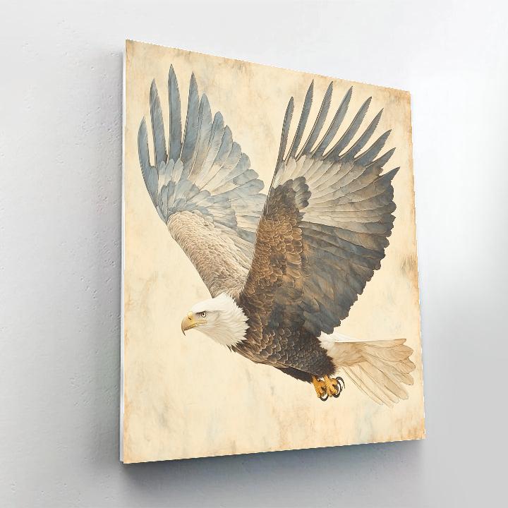 Michelangelo Inspired Eagle Thermals - DIY Painting By Numbers Kit