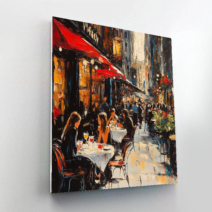 Manet Inspired Evening Café - DIY Painting By Numbers Kit
